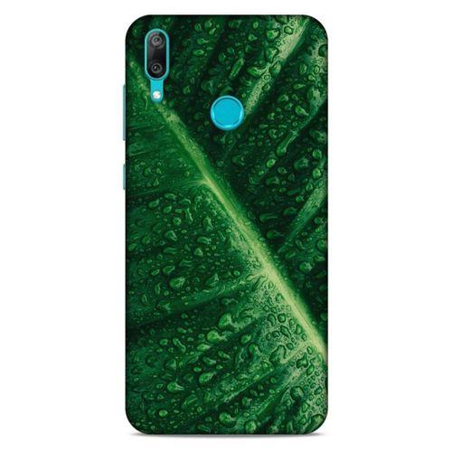 Lopard Huawei Y7 Prime 2019 Uyumlu Kılıf Bahar (31) TPU Kılıf Nemli Yaprak