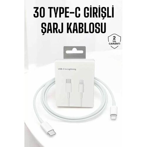 Iphone Uyumlu İos Uyumlu Lightning Hızlı Şarj Tye C Lightning Şarj Kablosu