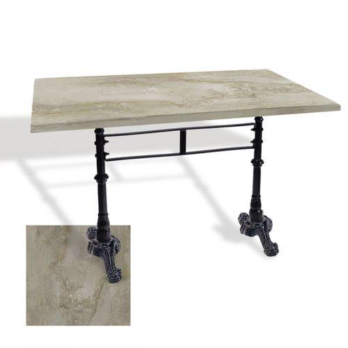 Dockers Çipa 3002 Döküm Ayak Masa 80x140 cm - (Werzalit, Wermodin ve Allzalit Tabla) - Irony