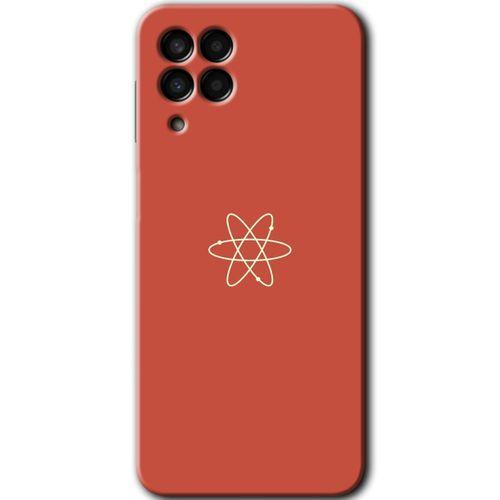 Samsung Galaxy M33 Kılıf Baskılı Kapak - Atom +Tam Ekran Koruyucu