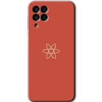 Samsung Galaxy M33 Kılıf Baskılı Kapak - Atom +Tam Ekran Koruyucu