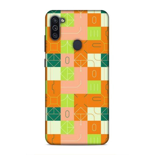 Samsung Galaxy M11 Uyumlu Kılıf Insomnia (48) Bumper Kılıf Fıstık Yeşili Turuncu