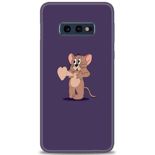 Samsung Galaxy S10E Kılıf HD Baskılı Kılıf - Aşık Jerry + Tam Ekran Koruyucu