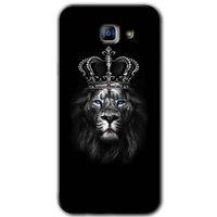 Potkal Hediye Fabrikası Samsung Galaxy A8 2016 Kılıf HD Desen Baskılı Arka Kapak - King Lion