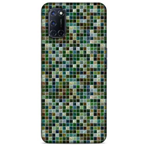 Mermer Desenli (29) Tema Arka Koruma Kılıfı Haki Oppo A72 Kılıf