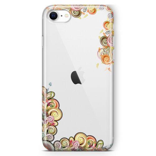 Apple iPhone SE 2020 Kılıf El İşi Süsler Arka Kapak Koruma Desenli Full Koruyucu