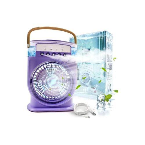 Şarjlı 600 Ml Su Hazneli Taşınabilir Masaüstü Vanilatör Güçlü Fan Ve 2000 Mah Pil Yeşil