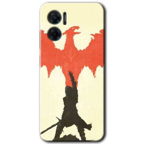 Potkal Hediye Fabrikası Xiaomi Redmi 10 5G HD Baskılı Kılıf + 9D Tam Ekran Koruyucu - Dragon Hunter 1