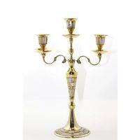 Pirinç Sedefli 3'lü Şamdan 26096