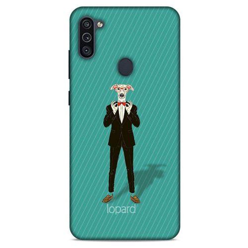 Samsung Galaxy M11 Kılıf FunnyMaX (12) Koruyucu Silikon Turkuaz Köpek