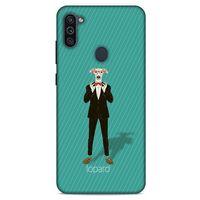 Samsung Galaxy M11 Kılıf FunnyMaX (12) Koruyucu Silikon Turkuaz Köpek