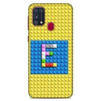 Lopard Samsung Galaxy M31 Uyumlu Kılıf BloX (15) Antişok Kılıf E Harfi