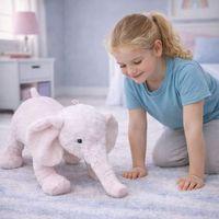 PL62492 - PELUŞ YATAN FİL 65 CM 3 AST