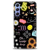 Samsung Galaxy A24 Kılıf HD Baskılı Kılıf - Happy Day + Tam Ekran Koruyucu