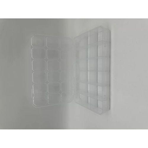 Organizer Plastik Kutu Box 18 Sabit Bölmeli 185x295x40mm