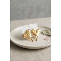 316L Çelik Gold Renk Melting Heart Model Küpe