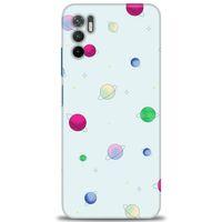 Xiaomi Redmi Note 10 5G Kılıf HD Baskılı Kılıf - Gezegenler Çizim + Tam Ekran Koruyucu
