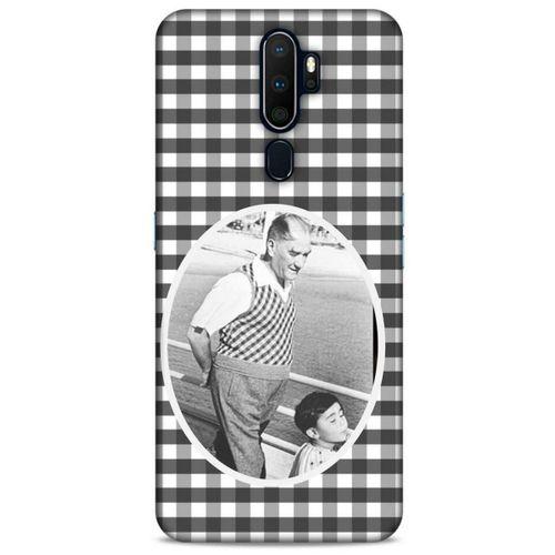Oppo A9 2020 Kılıf Atatürk (18) Telefon Kılıfları Siyah Beyaz