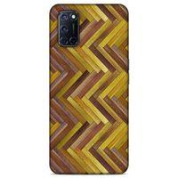 Lopard Oppo A72 Uyumlu Kılıf Wood'X (31) TPU Kılıf Baskılı