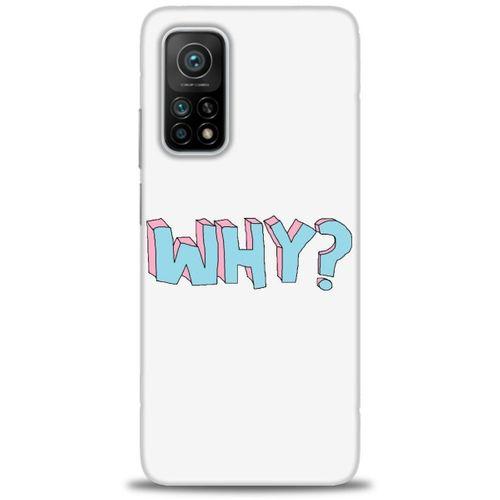 Xiaomi Mi 10T Kılıf HD Baskılı Kılıf - Why + Tam Ekran Koruyucu
