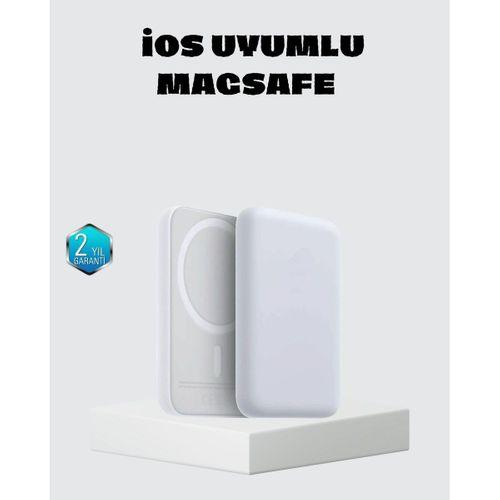 Magsafe 15w Kablosuz Hızlı Şarj, Lightning Girişli Taşınabilir Batarya