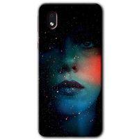 Samsung Galaxy A01 Core Kılıf Baskılı Kapak - Karanlık Kadın +Tam Ekran Koruyucu