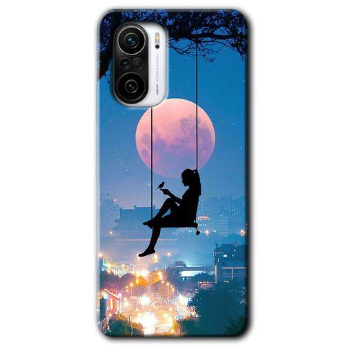 Poco F3 Kılıf HD Desen Baskılı Arka Kapak - Yalnız Kadın