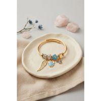 Baykuş Model Gold Renk Charmlı Bileklik