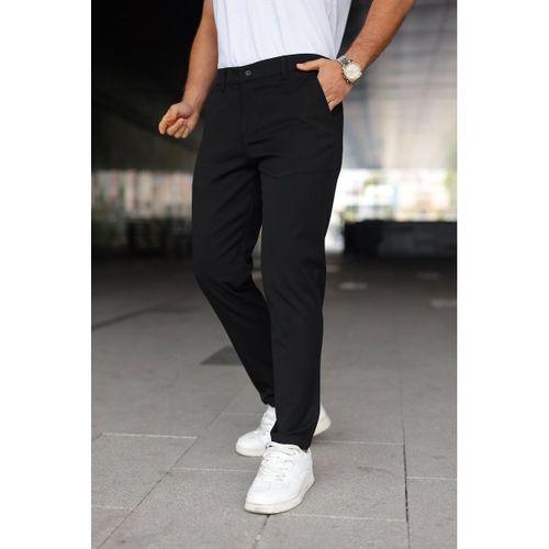 Erkek Slim Fit Likralı Gabardin Pantolon