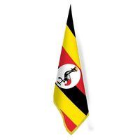 Uganda Bayrağı -ofis-makam-toplantı Odaları - Saçaklı Makam Bayrağı