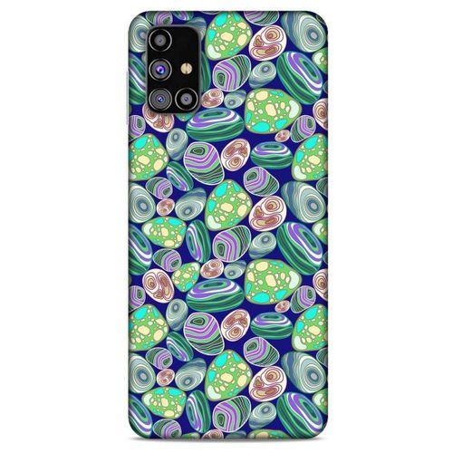 Samsung Galaxy M31s Kılıf Baskılı Özel Seri Taşlı (15) Antişok Kılıf