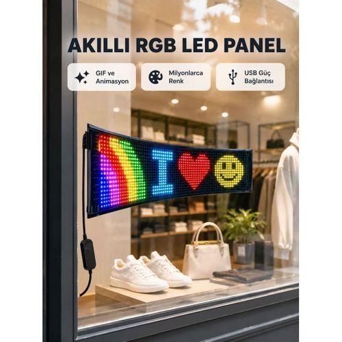 Rgb Led Panel – Usb Güç Girişli, Gıf Ve Yazı Gösterimli Akıllı Ekran