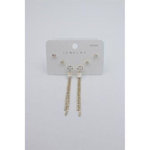 Çoklu Set Küpe - Altın