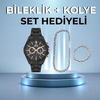 Slazenger Sl.09.1898.2.01 44 mm Siyah Çelik Erkek Kol Saati AYNI GÜN KARGO