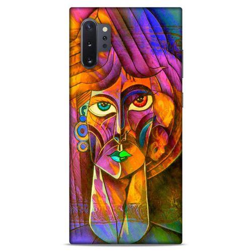 Lopard Samsung Galaxy Note 10 Plus Uyumlu Kılıf Sürreal Yüzler ♀ (50) Shockproof Kılıf Desenli