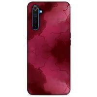 Mermer Desenli (7) Tema Telefon Kılıfı Bordo Oppo Realme 6 Pro Kılıf