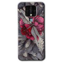 Potkal Hediye Fabrikası Tecno Camon 16 Kılıf HD Desen Baskılı Arka Kapak - kelebek Ömrü