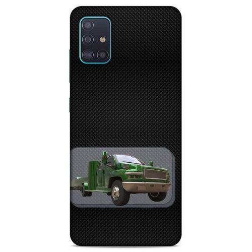 Lopard Samsung Galaxy A51 Uyumlu Kılıf PickUpX (25) Antişok Kapak Koyu Yeşil