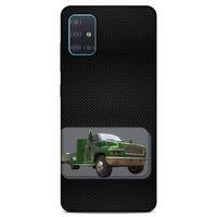 Lopard Samsung Galaxy A51 Uyumlu Kılıf PickUpX (25) Antişok Kapak Koyu Yeşil