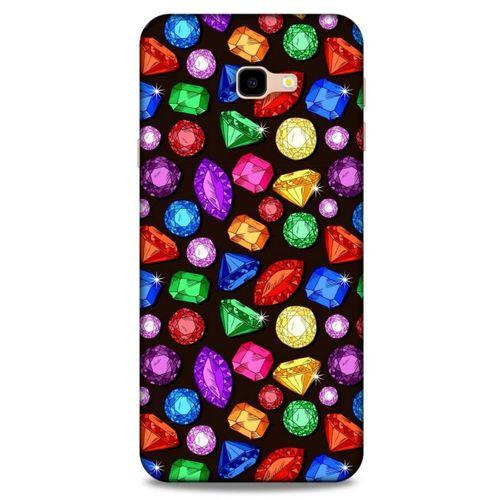 Samsung Galaxy J4 Plus Kılıf Baskılı Özel Seri Taşlı (5) Koruma Kabı