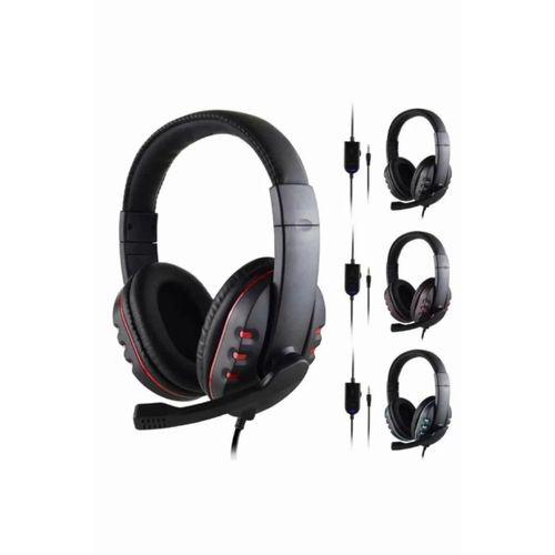 Kulaklığı Kulak Üstü Kablolu Stereo Mikrofonlu Yumuşak Kulak Yastığı