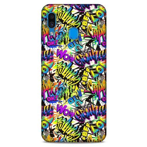 Graffitix (32) Desenli Silikon Kapak Samsung Galaxy A30 Kılıf