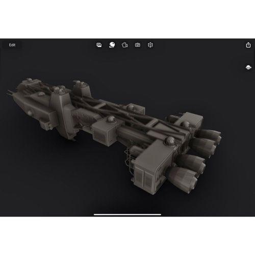 Babylon 5 Euryphaessa Sınıf Keşif Gücü Kruvazörü Remix 3D Baskı (Bu ürün Sadece Plastik parçadır - Almadan Önce Soru Sorabilirsiniz)