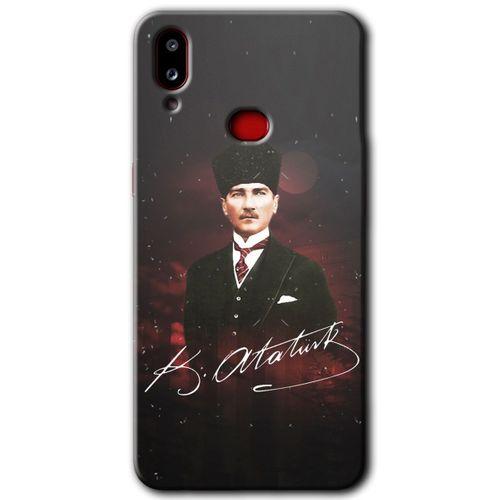 Potkal Hediye Fabrikası Samsung Galaxy A10s HD Baskılı Kılıf + 9D Tam Ekran Koruyucu - Kemal Atatürk