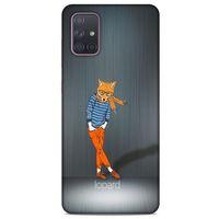 Samsung Galaxy A71 Kılıf FunnyMaX (48) Bumper Kılıf Turuncu Tilki