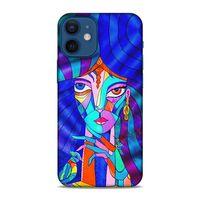 Lopard Apple iPhone 12 Mini Uyumlu Kılıf Sürreal Yüzler ♀ (45) Liquid Air Kılıf Baskılı