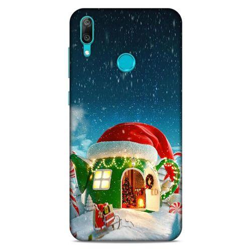 Huawei Y7 2019 Kılıf Snowix (2) Kabı Yeşil Kırmızı