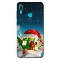 Huawei Y7 2019 Kılıf Snowix (2) Kabı Yeşil Kırmızı