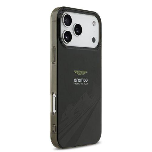 Apple iPhone 17 Pro Max Kılıf Aston Martin Orjinal Lisanslı M-safe Şarj Özellikli IML Baskı Logolu Formula Tasarımlı Kapak