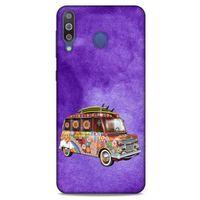 Retro (39) Desen Liquid Crystal Kılıf Renkli Samsung Galaxy M30 Kılıf